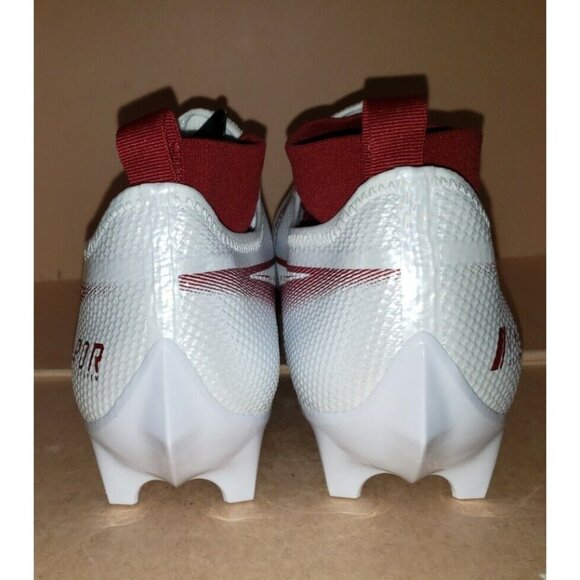 NIKE VAPOR EDGE PRO FOOTBALL WHITE/BURGUNDY MEN'S SIZE 12 NEW - Picture 7 of 9